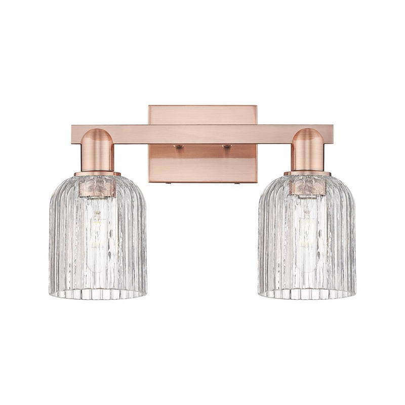 Innovations Bridal Veil 2Lt 16" Bath Light, Copper/Clear - 716-2W-AC-G559-5CL