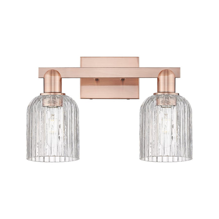 Innovations Bridal Veil 2Lt 16" Bath Light, Copper/Clear - 716-2W-AC-G559-5CL