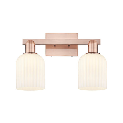 Innovations Bridal Veil 2Lt 16" Bath, Copper/Gloss White