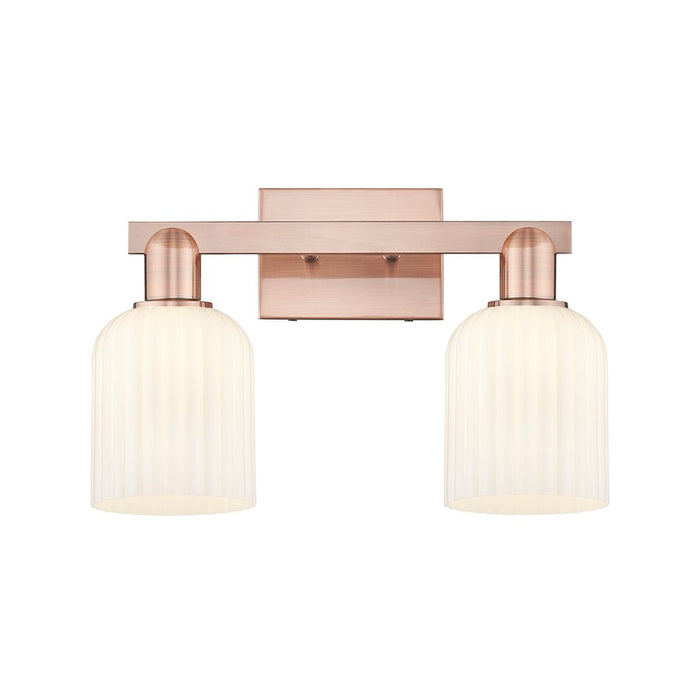 Innovations Bridal Veil 2Lt 16" Bath, Copper/Gloss White