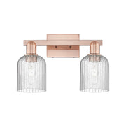 Innovations Bridal Veil 2Lt 16" Bath Light, Copper/Seedy - 716-2W-AC-G559-5SDY