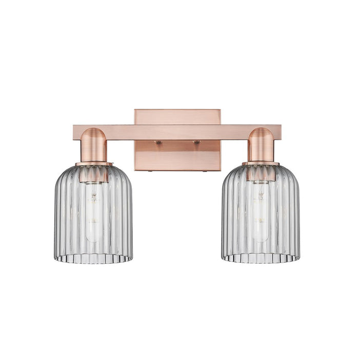 Innovations Bridal Veil 2Lt 16" Bath Light, Copper/Smoke