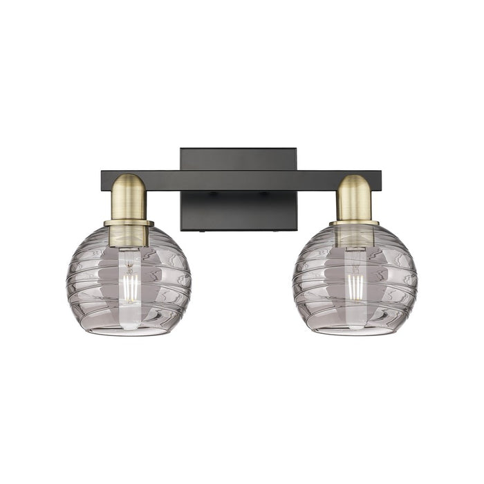 Innovations Athens Deco Swirl 2Lt 16" Bath, BKBS/Smoke - 716-2W-BAB-G1213-6SM