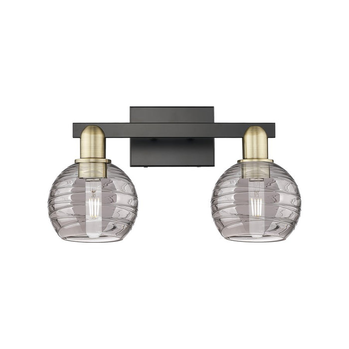 Innovations Athens Deco Swirl 2Lt 16" Bath, Black Brass/Smoke