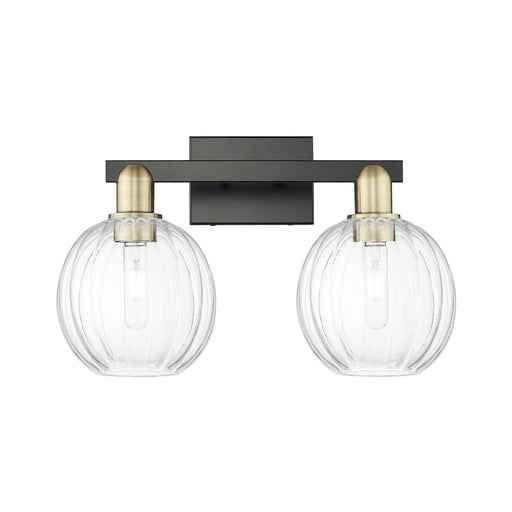 Innovations Preston 2Lt 16" Globe Bath, Black Brass/Clear - 716-2W-BAB-G458-7CL