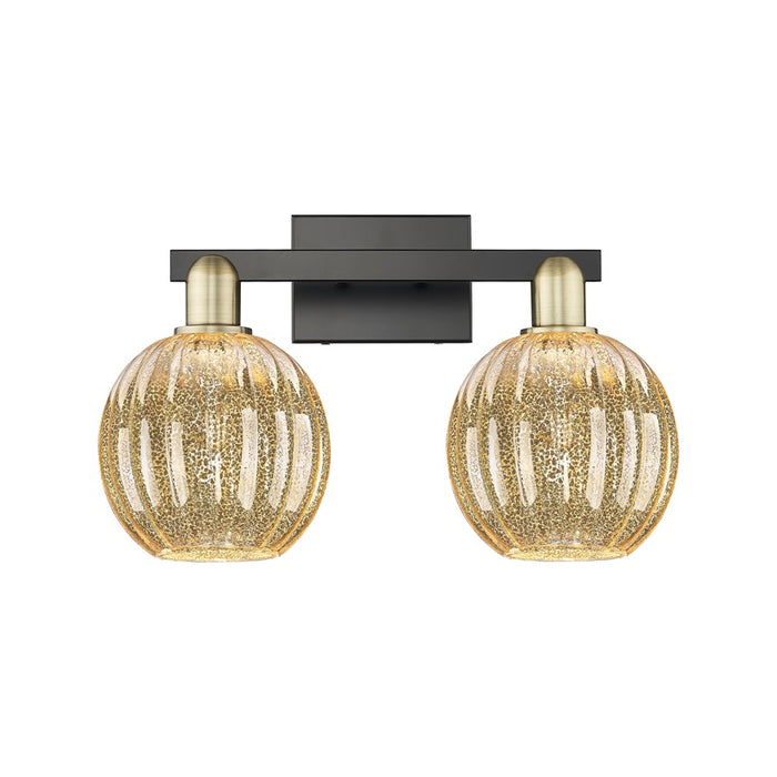 Innovations Preston 2Lt 16" Globe Bath, BKBS/Mercury