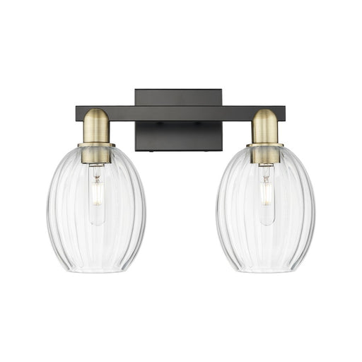 Innovations Preston 2Lt 16" Bell Bath, Black Brass/Clear - 716-2W-BAB-G459-6CL