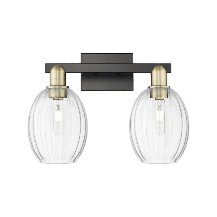 Innovations Preston 2Lt 16" Bell Bath, Black Brass/Clear - 716-2W-BAB-G459-6CL