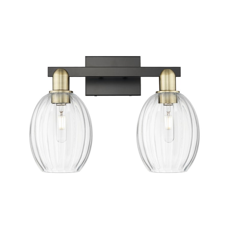 Innovations Preston 2Lt 16" Bell Bath, Black Brass/Clear