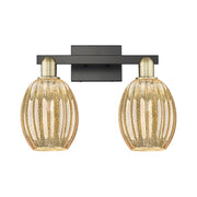 Innovations Preston 2Lt 16" Bell Bath, Black Brass/Mercury - 716-2W-BAB-G459-6ME