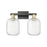 Innovations Preston 2Lt 16" Jar Bath, Black Brass/Clear - 716-2W-BAB-G460-7CL