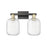 Innovations Preston 2Lt 16" Jar Bath, Black Brass/Clear