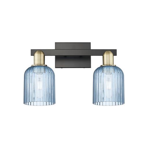 Innovations Bridal Veil 2Lt 16" Bath, Black Brass/Blue - 716-2W-BAB-G559-5BL