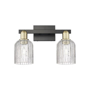 Innovations Bridal Veil 2Lt 16" Bath, Black Brass/Clear - 716-2W-BAB-G559-5CL