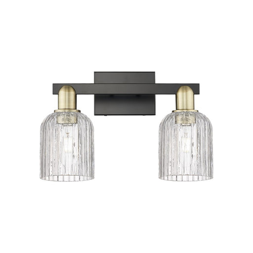 Innovations Bridal Veil 2Lt 16" Bath, Black Brass/Clear - 716-2W-BAB-G559-5CL