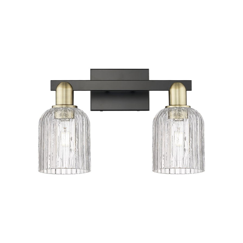 Innovations Bridal Veil 2Lt 16" Bath, Black Brass/Clear