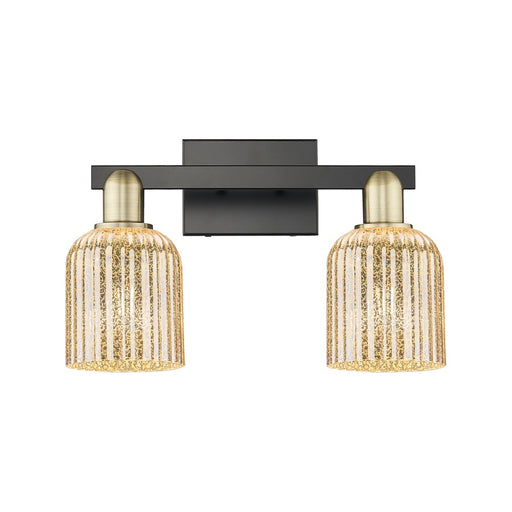 Innovations Bridal Veil 2Lt 16" Bath, Black Brass/Mercury - 716-2W-BAB-G559-5ME