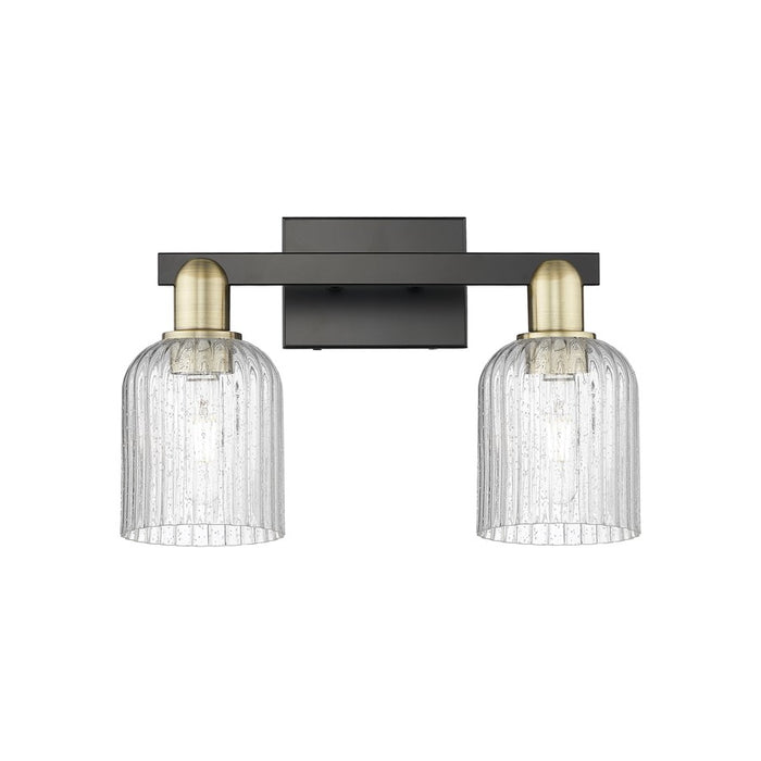 Innovations Bridal Veil 2Lt 16" Bath, Black Brass/Seed - 716-2W-BAB-G559-5SDY