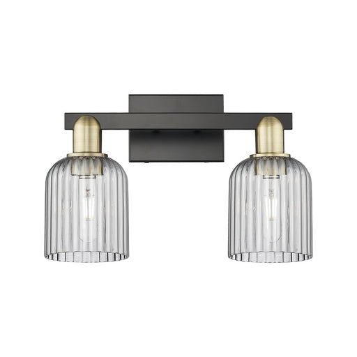 Innovations Bridal Veil 2Lt 16" Bath, Black Brass/Smoke