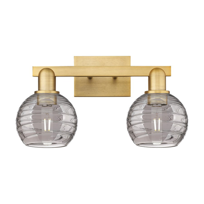 Innovations Athens Deco Swirl 2Lt 16" Bath, Brushed Brass/Smoke