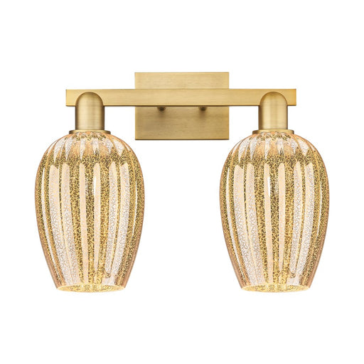 Innovations Preston 2Lt 16" Flute Bath, Brushed Brass/Mercury