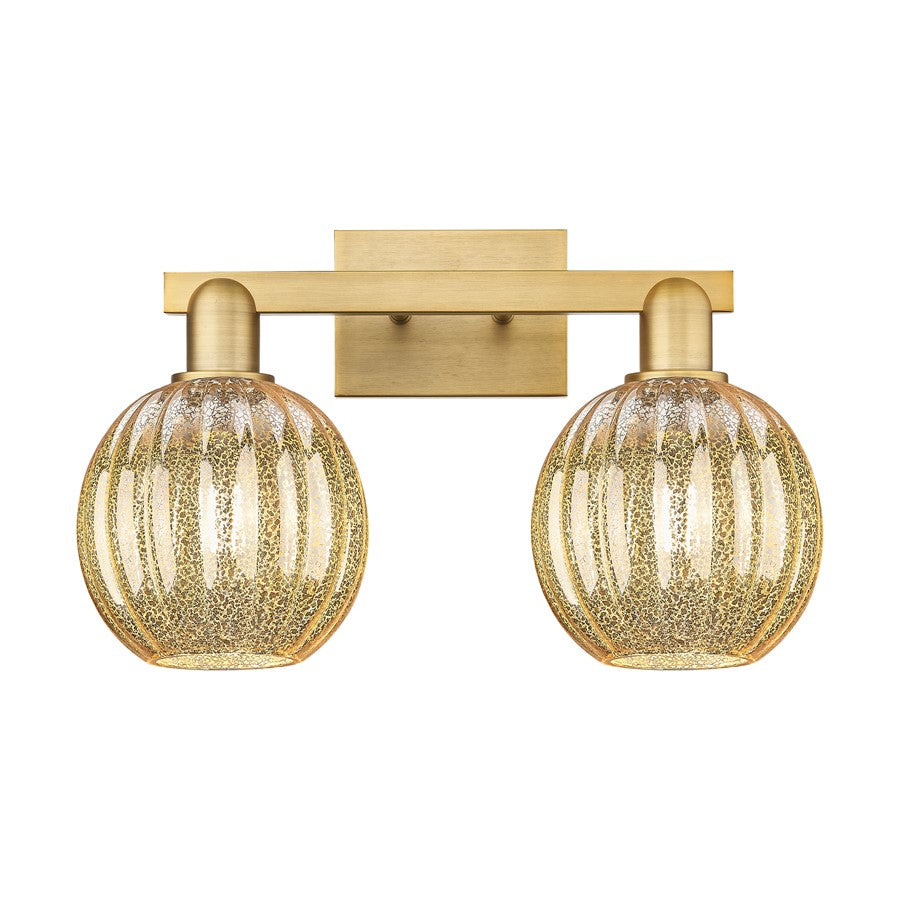 Innovations Preston 2Lt 16" Globe Bath, BB/MC - 716-2W-BB-G458-7ME