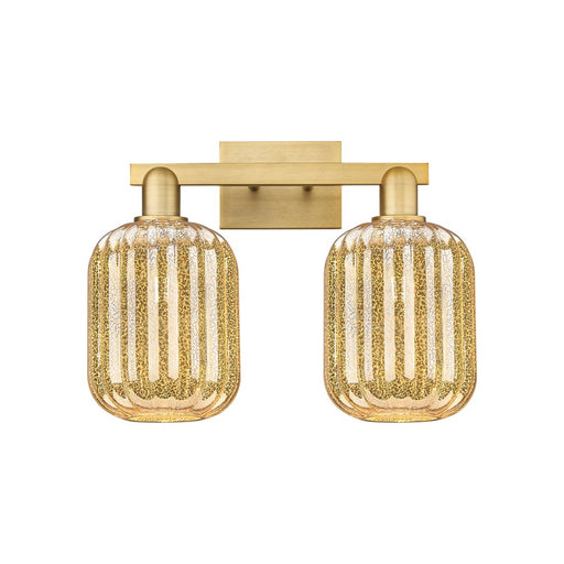 Innovations Preston 2Lt 16" Jar Bath, Brushed Brass/Mercury - 716-2W-BB-G460-7ME