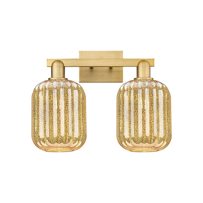 Innovations Preston 2Lt 16" Jar Bath, Brushed Brass/Mercury