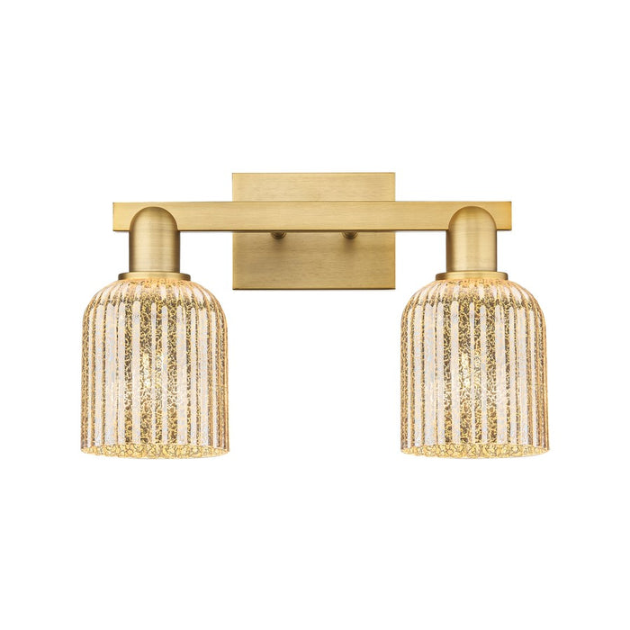 Innovations Bridal Veil 2Lt 16" Bath, Brushed Brass/Mercury - 716-2W-BB-G559-5ME