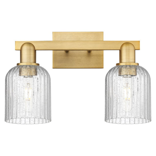 Innovations Bridal Veil 2Lt 16" Bath, Brushed Brass/Seedy - 716-2W-BB-G559-5SDY