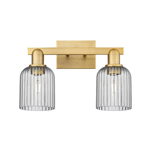 Innovations Bridal Veil 2Lt 16" Bath, Brushed Brass/Smoke - 716-2W-BB-G559-5SM