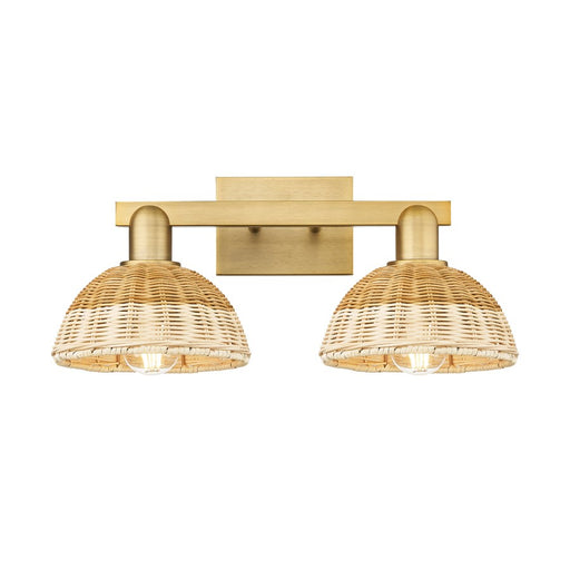 Innovations Natural Ballston Dome 2Lt 16" Bath/Brushed Brass/NF