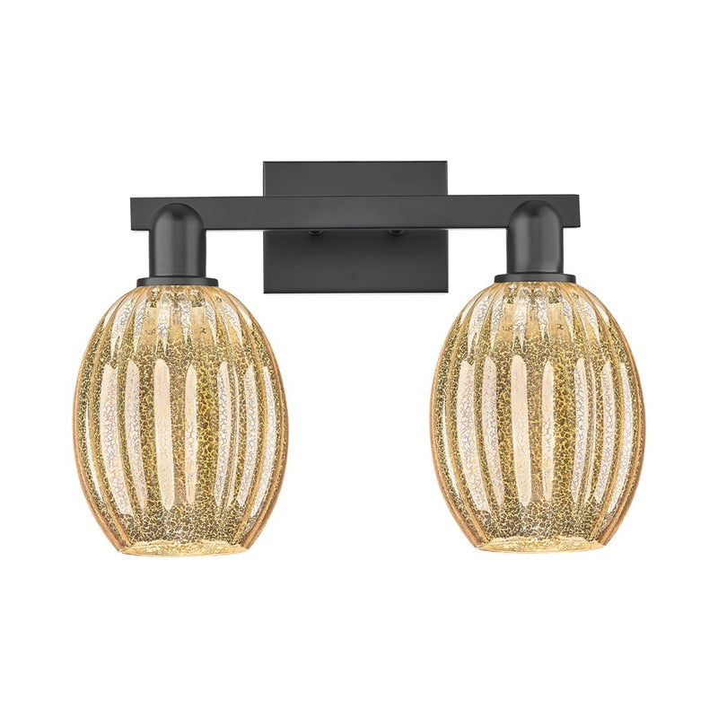 Innovations Preston 2Lt 16" Bell Bath Light, Black/Mercury