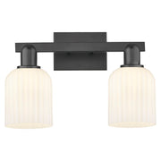 Innovations Bridal Veil 2Lt 16" Bath, Black/White - 716-2W-BK-G559-5GWH