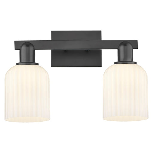 Innovations Bridal Veil 2Lt 16" Bath, Black/White - 716-2W-BK-G559-5GWH