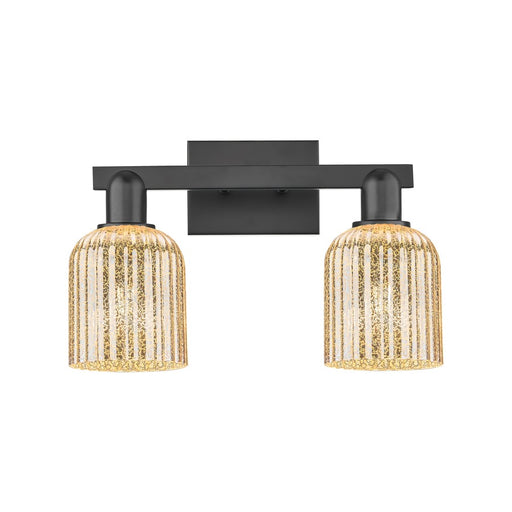 Innovations Bridal Veil 2Lt 16" Bath Light, Black/Mercury