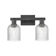 Innovations Bridal Veil 2Lt 16" Bath Light, Black/Seedy - 716-2W-BK-G559-5SDY