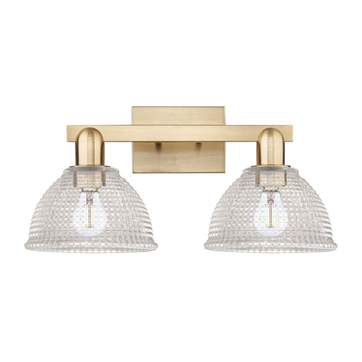 Innovations Arietta 19in 2-Light Bath Vanity Light | Industrial Champagne Bronze Steel and Clear Glass | Bathroom Vanity & Powder | Model 716-2W-CB-G422