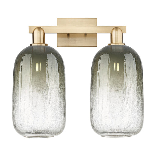 Innovations Brookhaven Cloche 18in 2-Light Bath Vanity | Industrial Champagne Bronze Steel and Slate Glass | Bathroom Vanity & | Model 716-2W-CB-G482-7SL