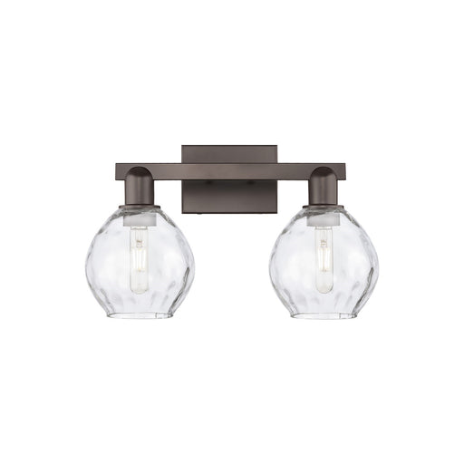 Innovations Waverly 17in 2-Light Bath Vanity Light | Industrial Oil Rubbed Bronze Steel and Clear Glass | Bathroom Vanity | 17 x | Model 716-2W-OB-G362