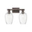 Innovations Preston 2Lt 16" Flute Bath, Oiled Bronze/Clear - 716-2W-OB-G457-6CL