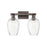 Innovations Preston 2Lt 16" Flute Bath, Oiled Bronze/Clear