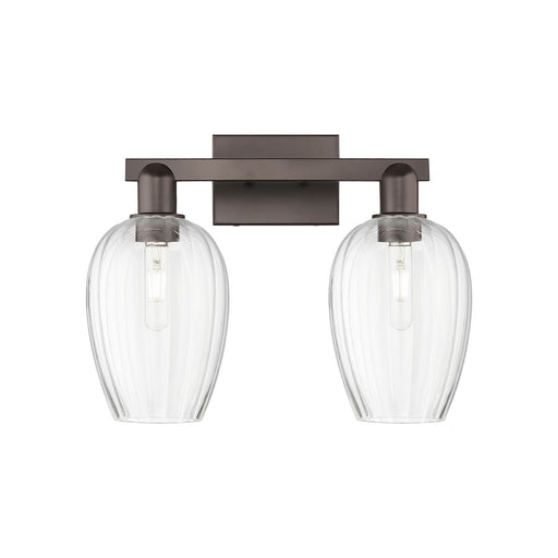 Innovations Preston 2Lt 16" Flute Bath, Oiled Bronze/Clear