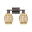 Innovations Preston 2Lt 16" Bell Bath, Oiled Bronze/Mercury - 716-2W-OB-G459-6ME