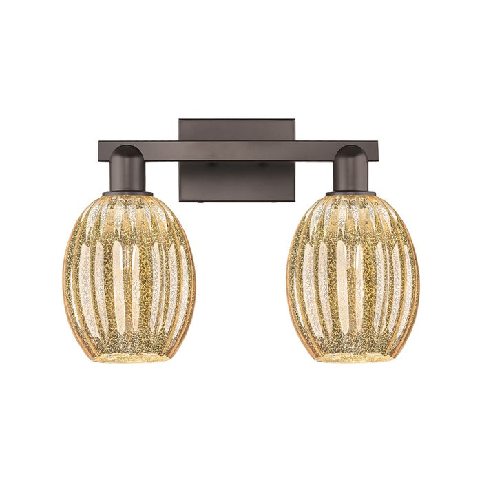 Innovations Preston 2Lt 16" Bell Bath, Oiled Bronze/Mercury - 716-2W-OB-G459-6ME