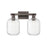 Innovations Preston 2Lt 16" Jar Bath, Oiled Bronze/Clear - 716-2W-OB-G460-7CL