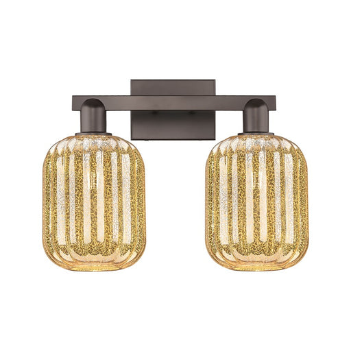 Innovations Preston 2Lt 16" Jar Bath, Oiled Bronze/Mercury - 716-2W-OB-G460-7ME