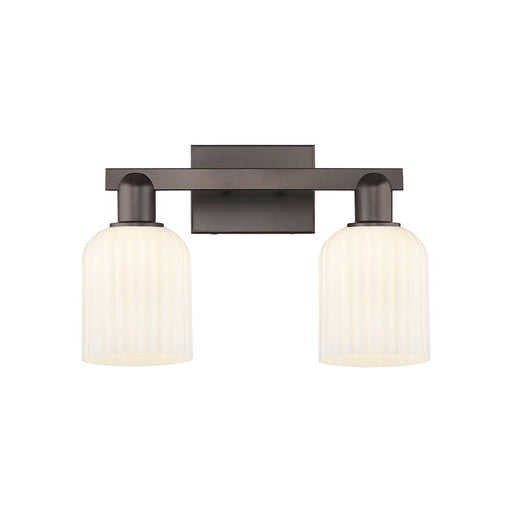 Innovations Bridal Veil 2Lt 16" Bath, OB/Gloss White - 716-2W-OB-G559-5GWH