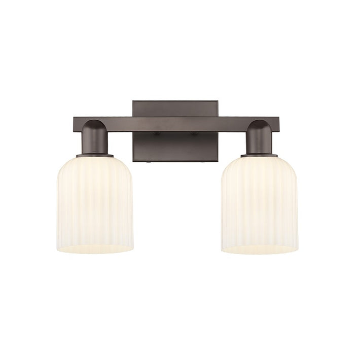 Innovations Bridal Veil 2Lt 16" Bath, OB/Gloss White - 716-2W-OB-G559-5GWH