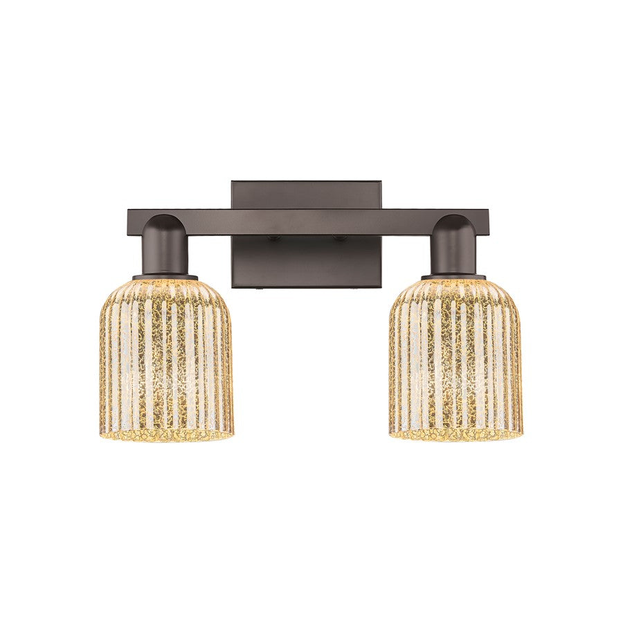 Innovations Bridal Veil 2Lt 16" Bath, Oiled Bronze/Mercury - 716-2W-OB-G559-5ME